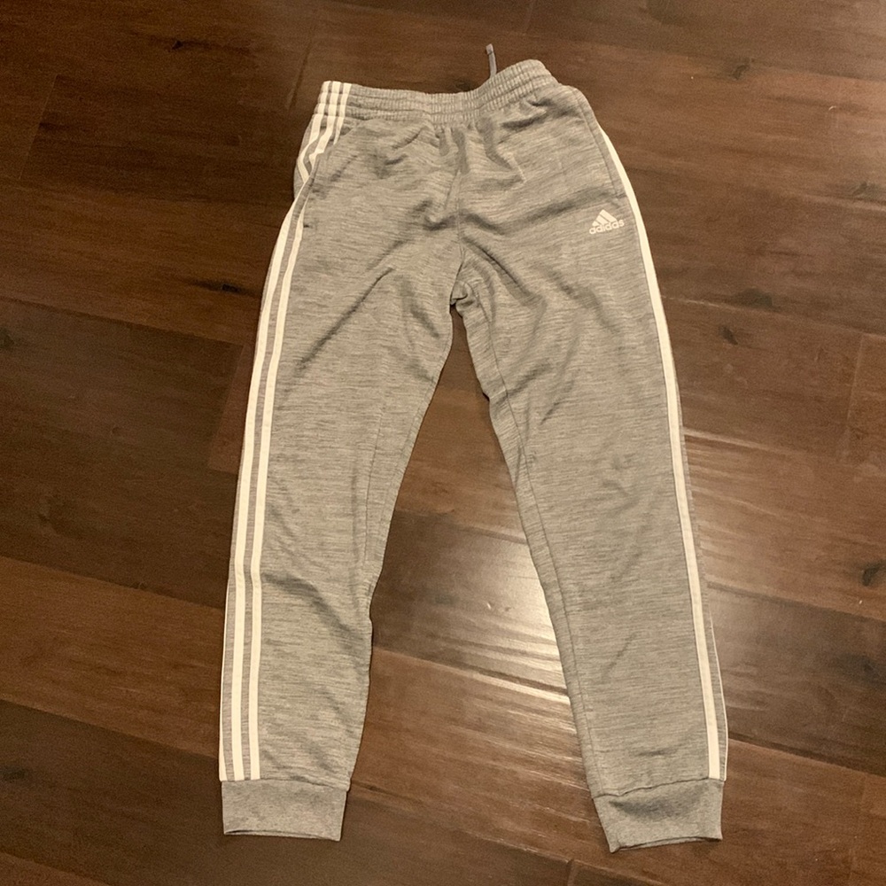 Adidas grey jogger pants boy 14-16